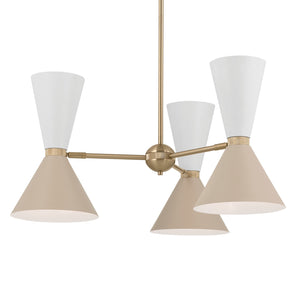 Kichler - 52565CPZGRG - Six Light Chandelier - Phix - Champagne Bronze