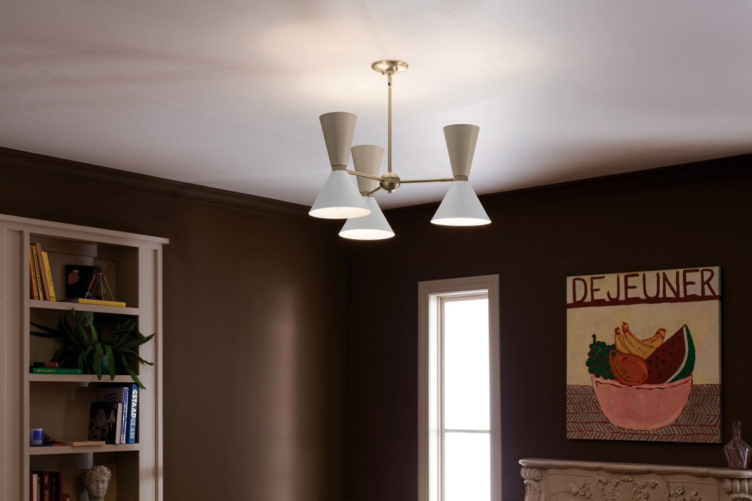 Kichler - 52565CPZGRG - Six Light Chandelier - Phix - Champagne Bronze