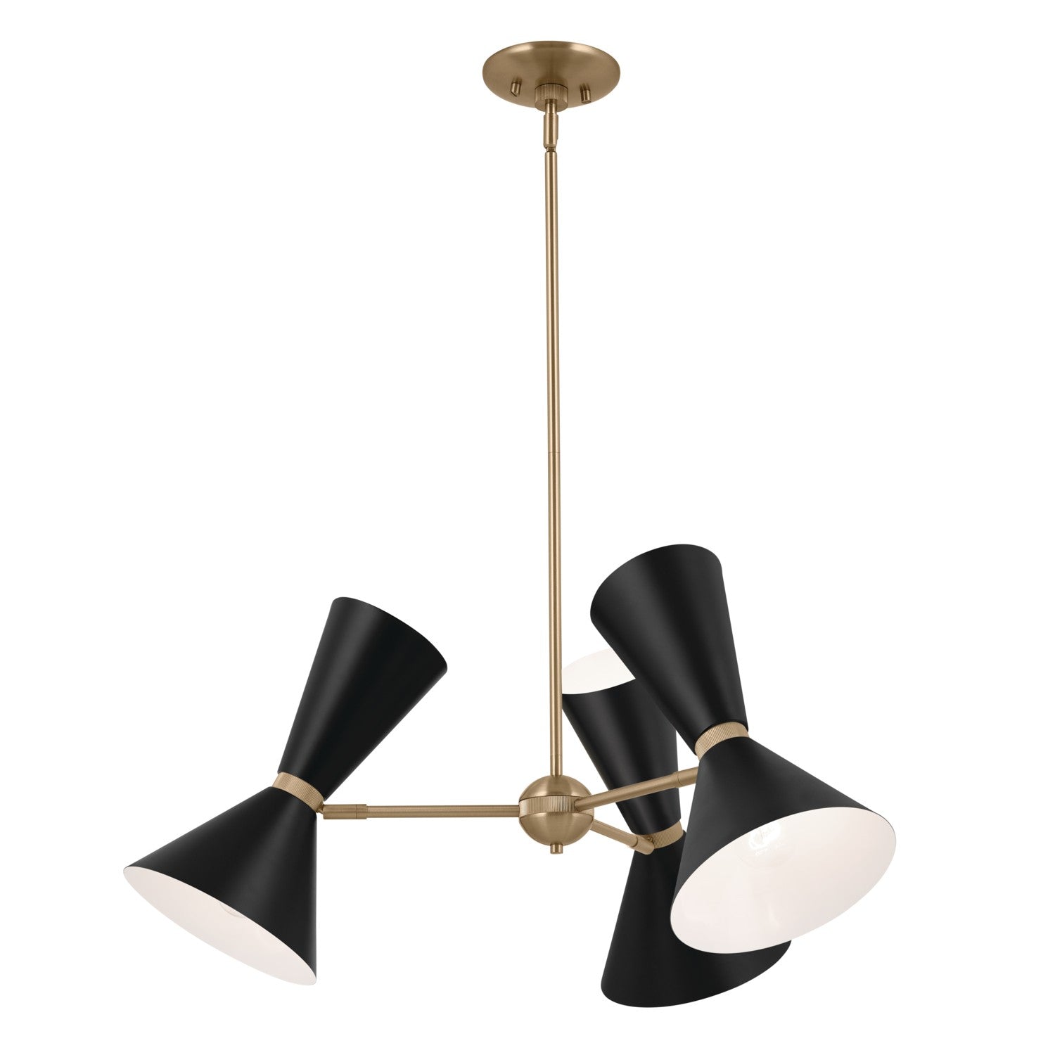Kichler - 52565CPZBK - Six Light Chandelier - Phix - Champagne Bronze