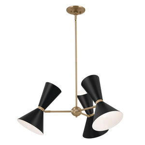 Kichler - 52565CPZBK - Six Light Chandelier - Phix - Champagne Bronze