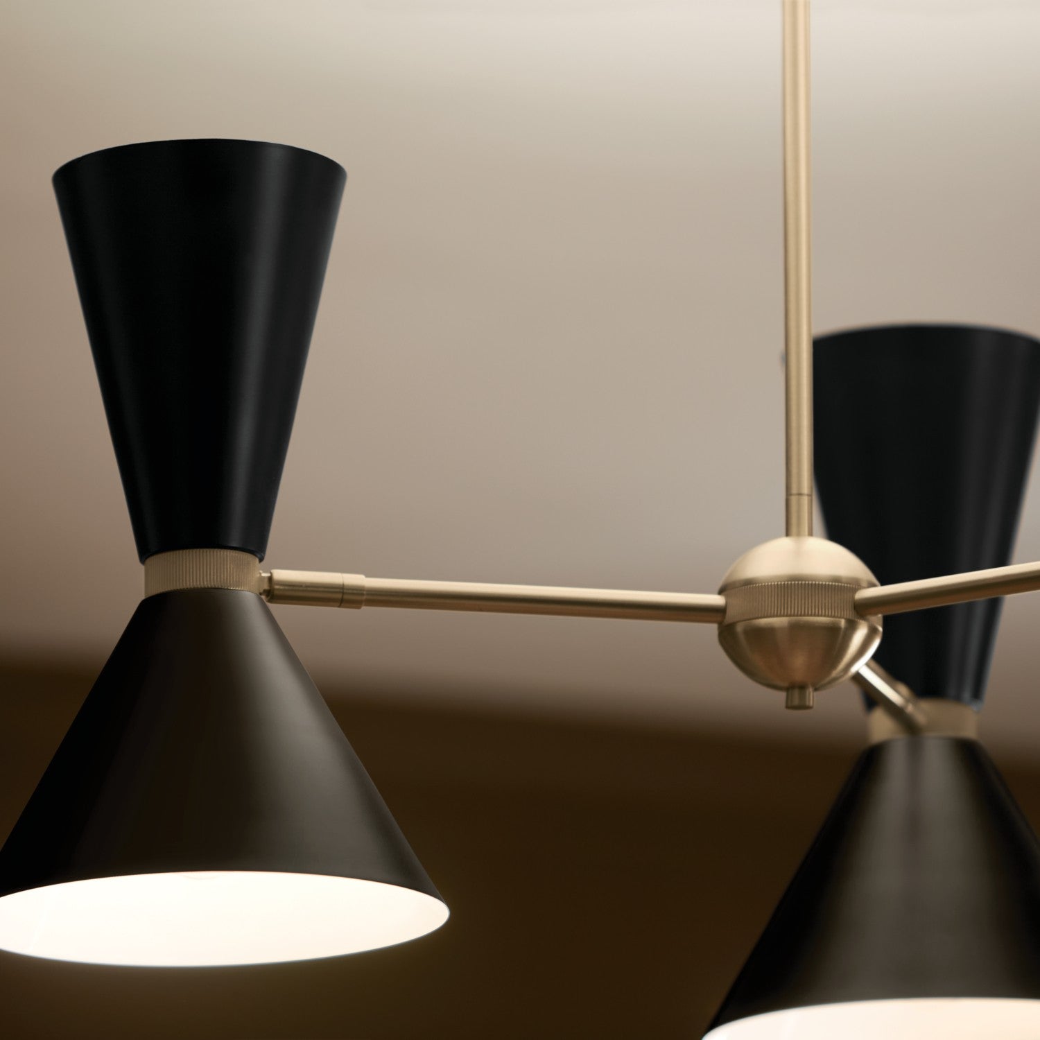 Kichler - 52565CPZBK - Six Light Chandelier - Phix - Champagne Bronze