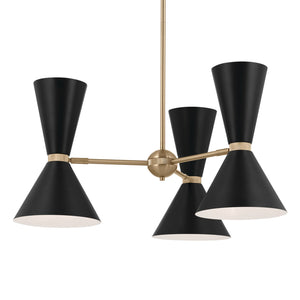 Kichler - 52565CPZBK - Six Light Chandelier - Phix - Champagne Bronze