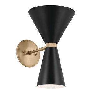Kichler - 52570CPZBK - Two Light Wall Sconce - Phix - Champagne Bronze