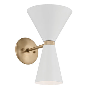 Kichler - 52570CPZWH - Two Light Wall Sconce - Phix - Champagne Bronze
