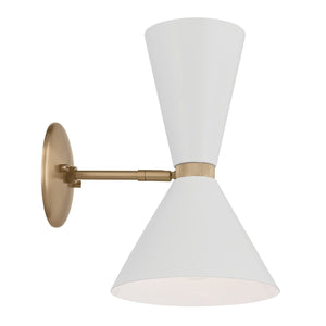 Kichler - 52570CPZWH - Two Light Wall Sconce - Phix - Champagne Bronze