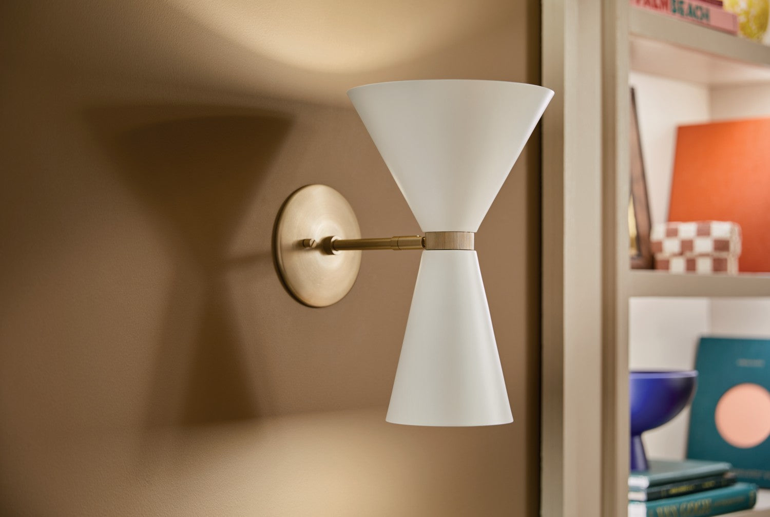 Kichler - 52570CPZWH - Two Light Wall Sconce - Phix - Champagne Bronze