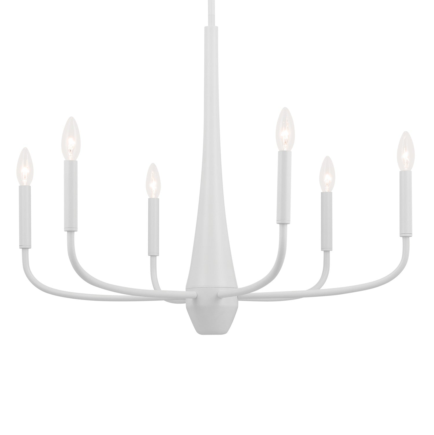 Kichler - 52525WH - Six Light Chandelier - Deela - White