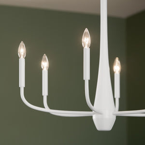 Kichler - 52525WH - Six Light Chandelier - Deela - White