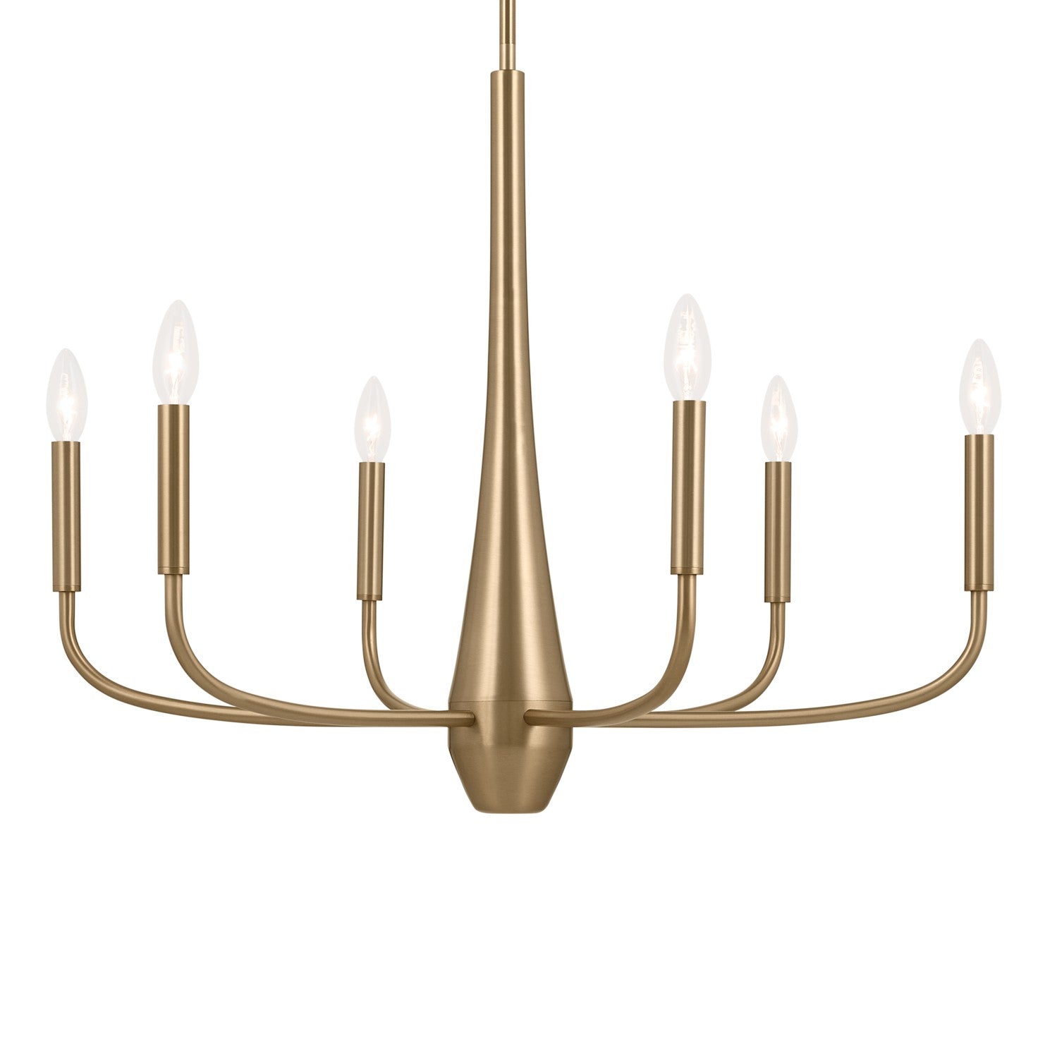 Kichler - 52525CPZ - Six Light Chandelier - Deela - Champagne Bronze