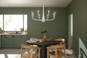 Kichler - 52526WH - Eight Light Chandelier - Deela - White