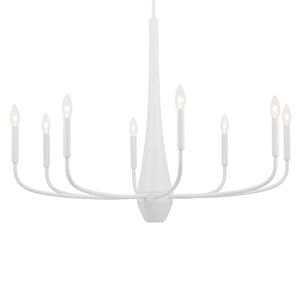 Kichler - 52526WH - Eight Light Chandelier - Deela - White