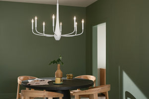 Kichler - 52526WH - Eight Light Chandelier - Deela - White