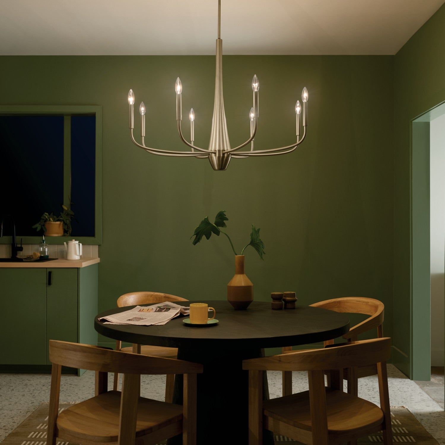 Kichler - 52526CPZ - Eight Light Chandelier - Deela - Champagne Bronze