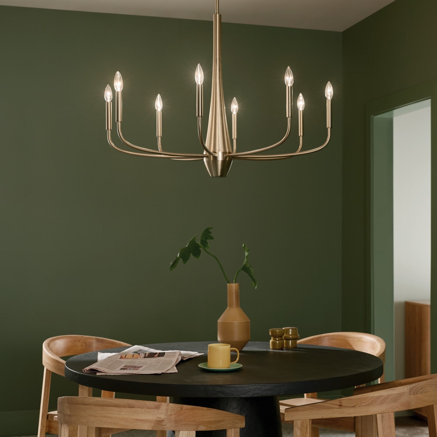 Kichler - 52526CPZ - Eight Light Chandelier - Deela - Champagne Bronze