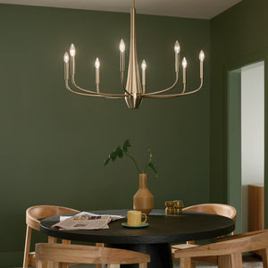 Kichler - 52526CPZ - Eight Light Chandelier - Deela - Champagne Bronze