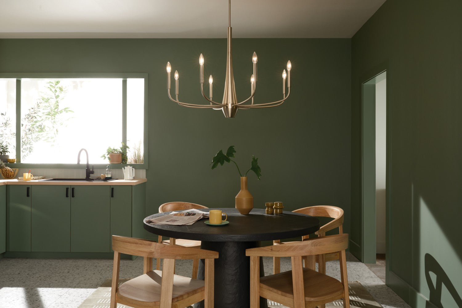 Kichler - 52526CPZ - Eight Light Chandelier - Deela - Champagne Bronze