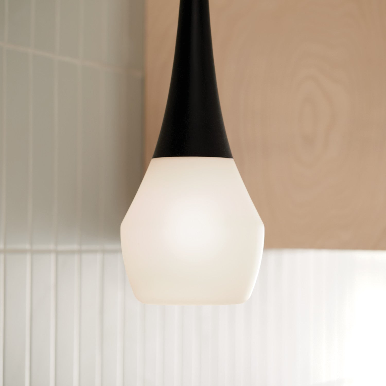 Kichler - 52529BK - One Light Pendant - Deela - Black