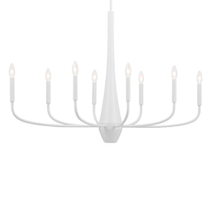 Kichler - 52528WH - Eight Light Chandelier - Deela - White