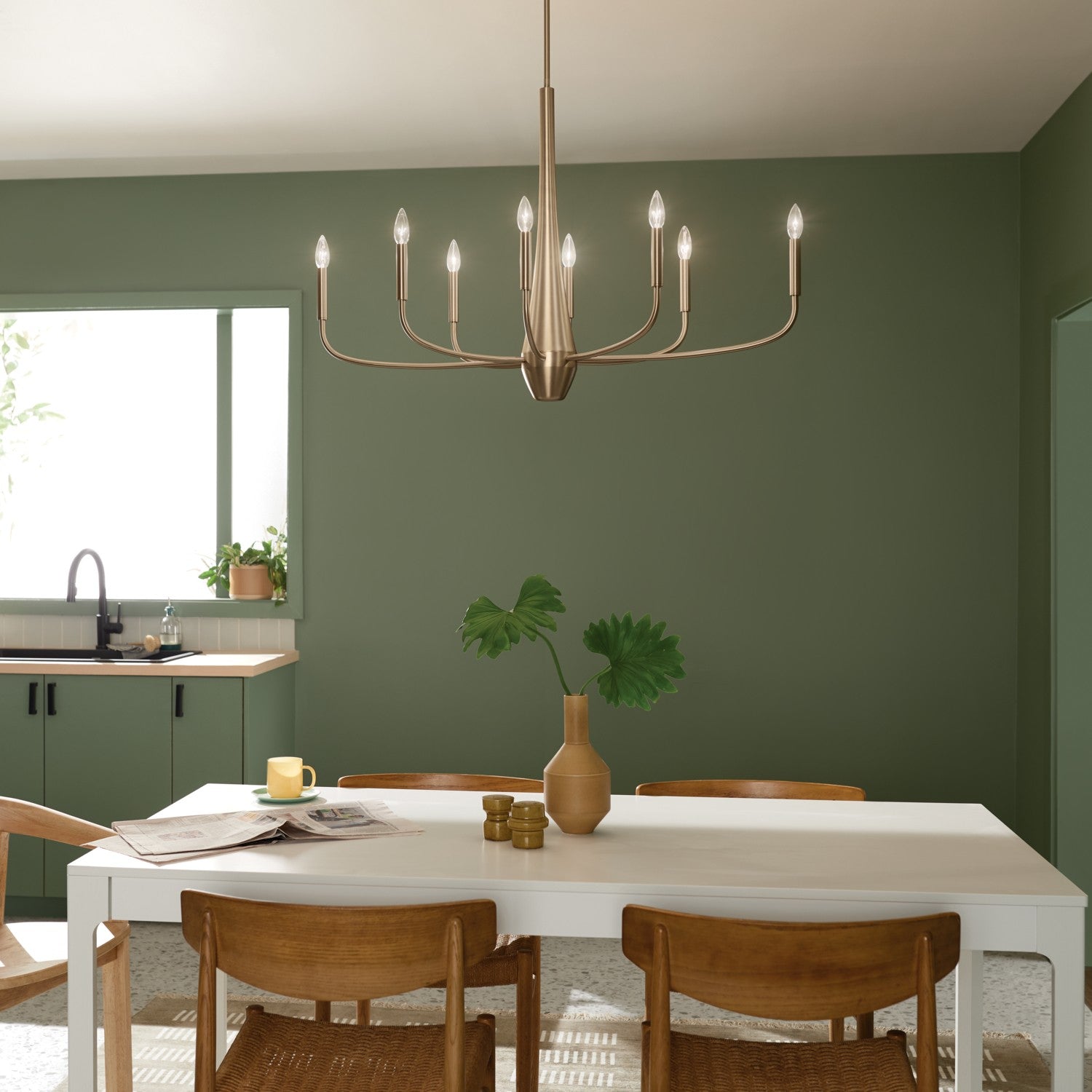 Kichler - 52528CPZ - Eight Light Chandelier - Deela - Champagne Bronze