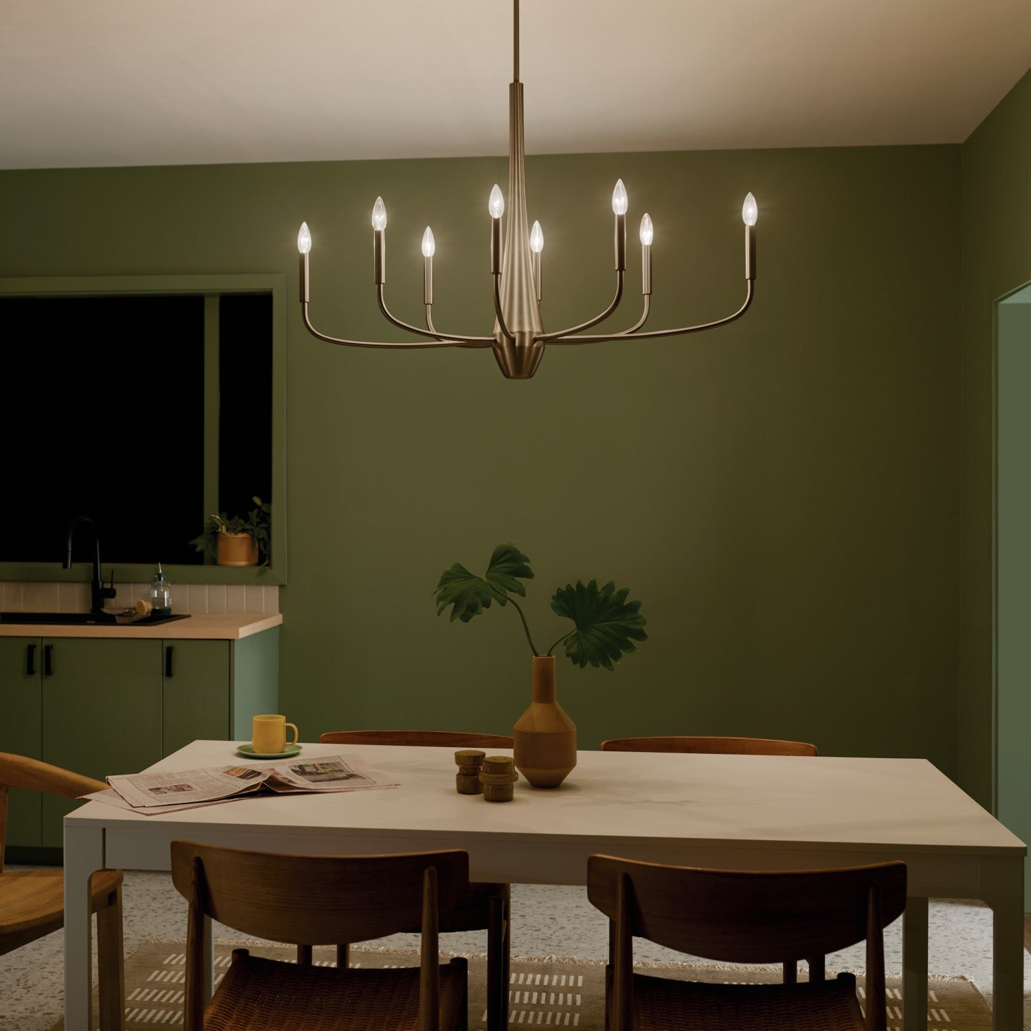Kichler - 52528CPZ - Eight Light Chandelier - Deela - Champagne Bronze