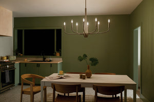 Kichler - 52528CPZ - Eight Light Chandelier - Deela - Champagne Bronze