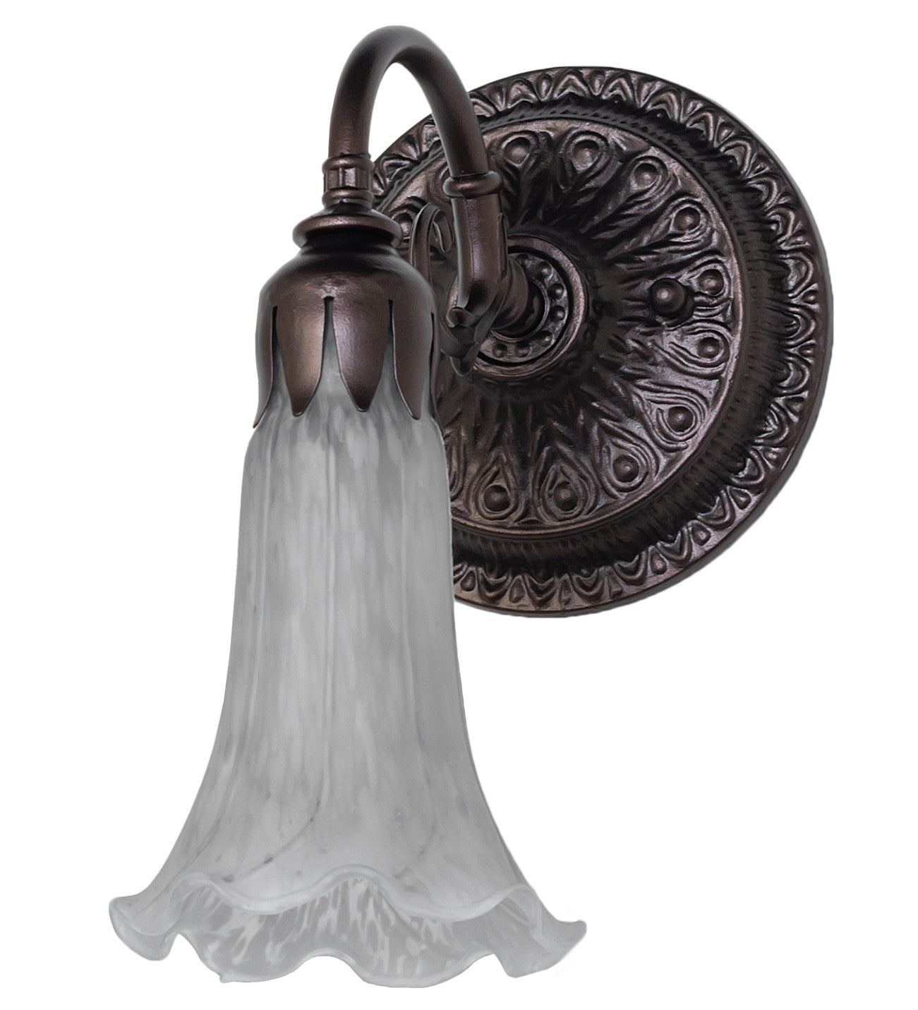 Meyda Tiffany - 251863 - One Light Wall Sconce - Gray - Mahogany Bronze