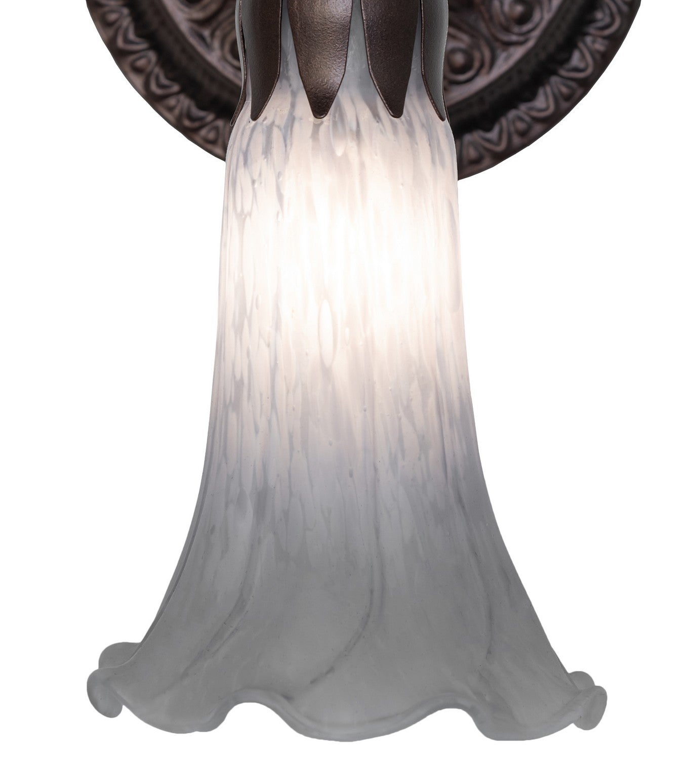 Meyda Tiffany - 251863 - One Light Wall Sconce - Gray - Mahogany Bronze