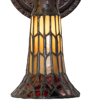 Meyda Tiffany - 251865 - One Light Wall Sconce - Stained Glass Pond Lily - Mahogany Bronze