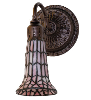 Meyda Tiffany - 251870 - One Light Wall Sconce - Stained Glass Pond Lily - Mahogany Bronze