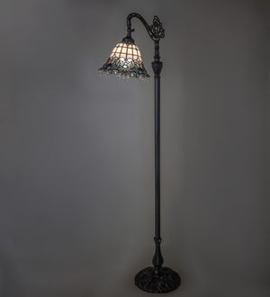 Meyda Tiffany - 255705 - One Light Floor Lamp - Angelica - Mahogany Bronze