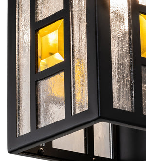 Meyda Tiffany - 256651 - LED Wall Sconce - Polaris - Solar & Matte Black