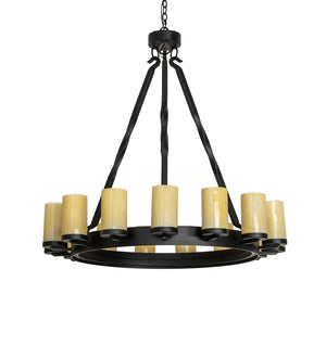 Meyda Tiffany - 256971 - 15 Light Chandelier - Noziroh Ring - Textured Black