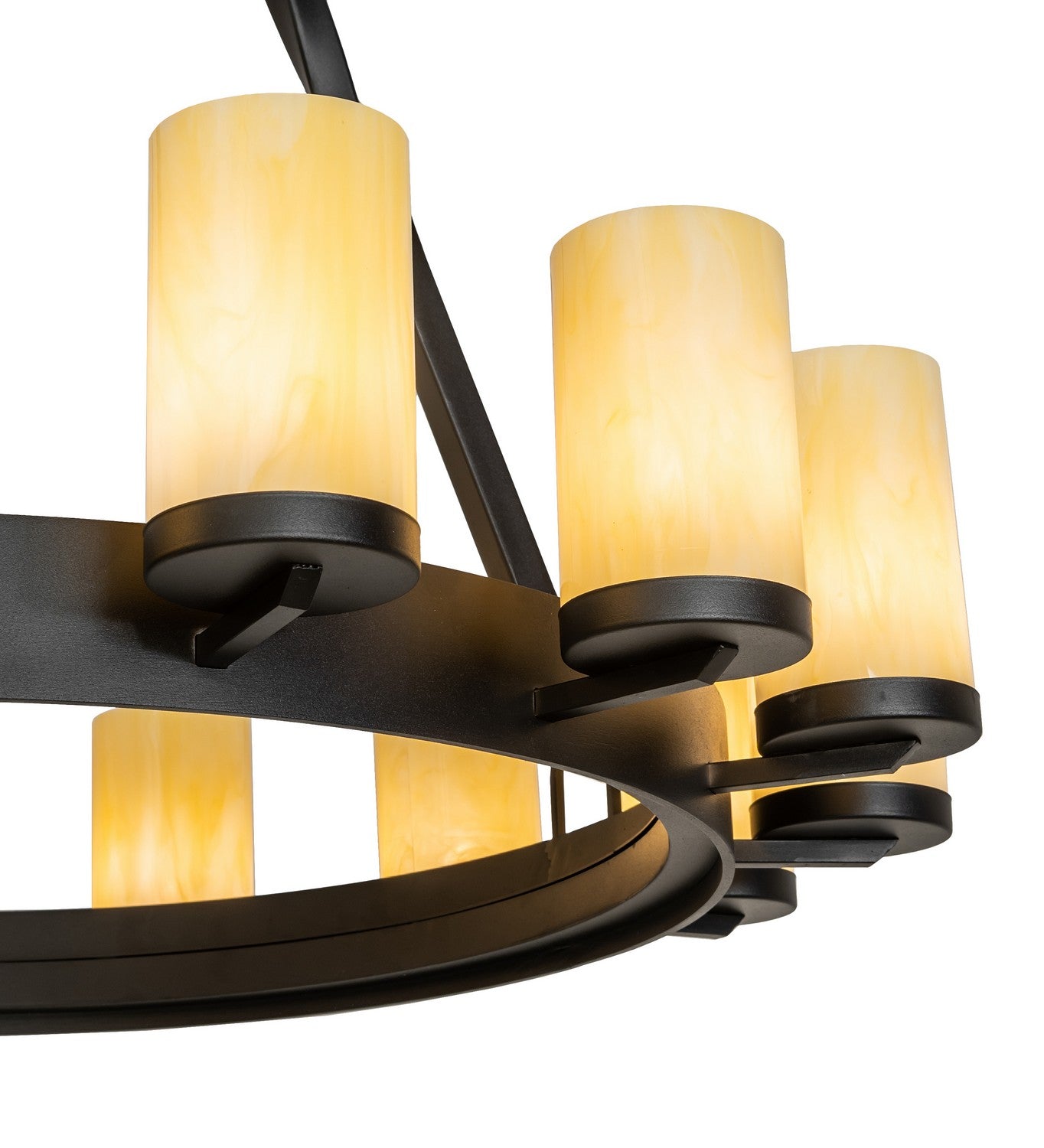 Meyda Tiffany - 256971 - 15 Light Chandelier - Noziroh Ring - Textured Black