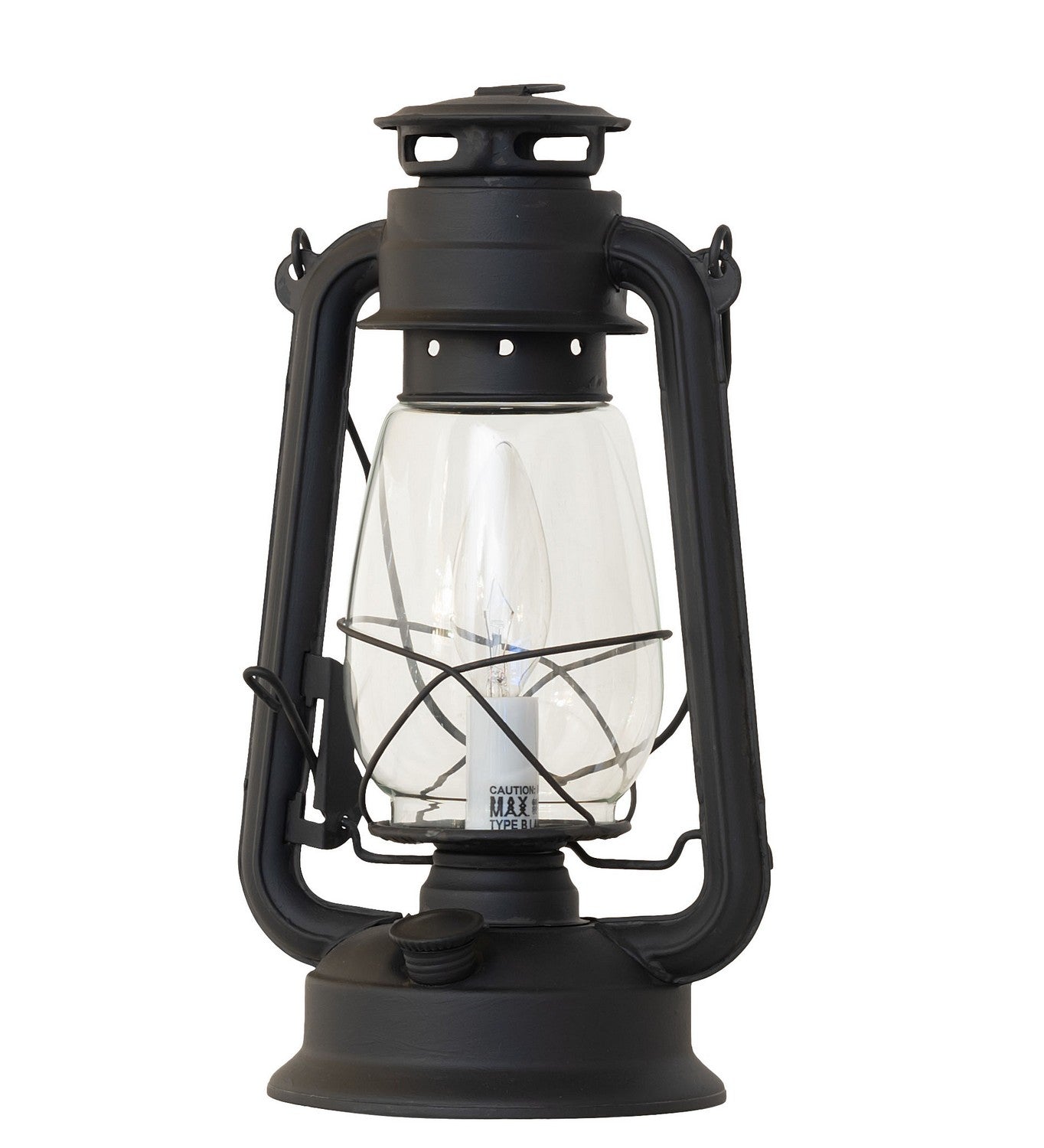 Meyda Tiffany - 258288 - One Light Table Lamp - Miners Lantern - Costello Black