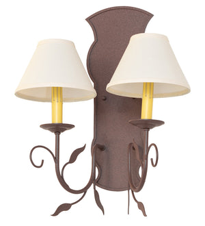 Meyda Tiffany - 259749 - Two Light Wall Sconce - Bordeaux - Rust