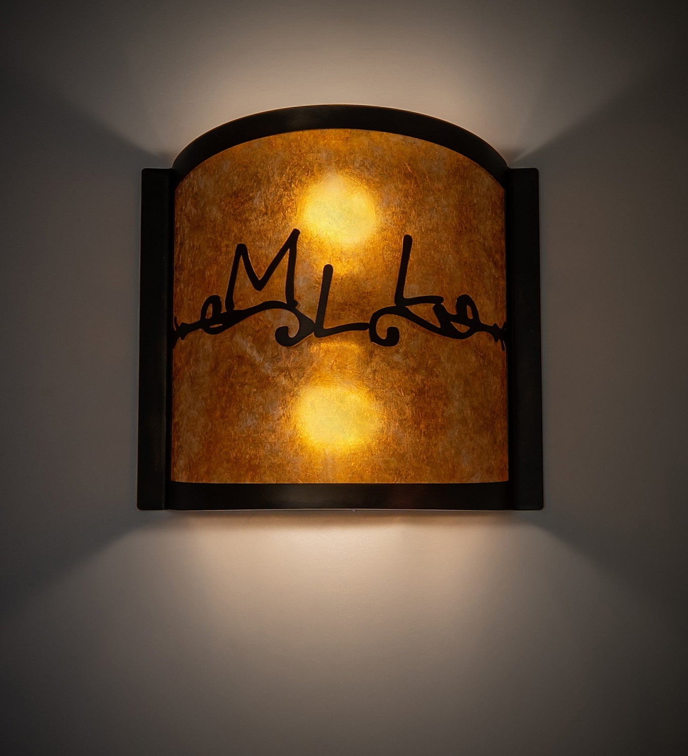 Meyda Tiffany - 260052 - Two Light Wall Sconce - Personalized - Dark Burnished Antique Copper