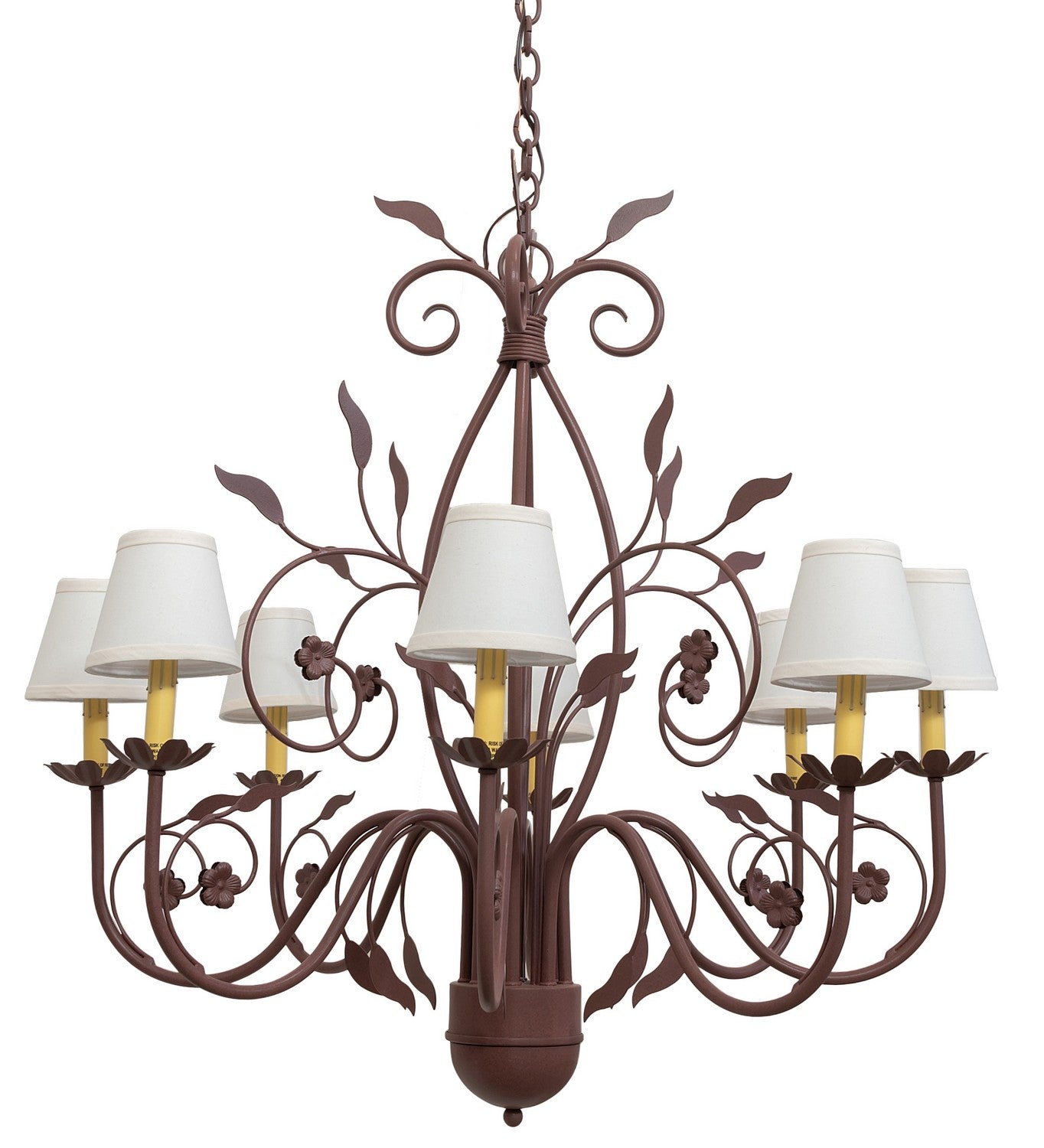 Meyda Tiffany - 260209 - Eight Light Chandelier - Bordeaux - Rust