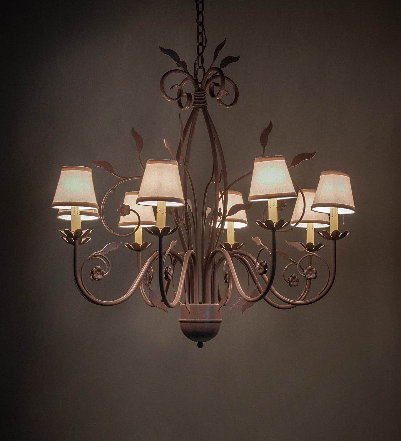 Meyda Tiffany - 260209 - Eight Light Chandelier - Bordeaux - Rust