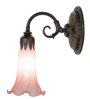 Meyda Tiffany - 261096 - One Light Wall Sconce - Pink - Mahogany Bronze