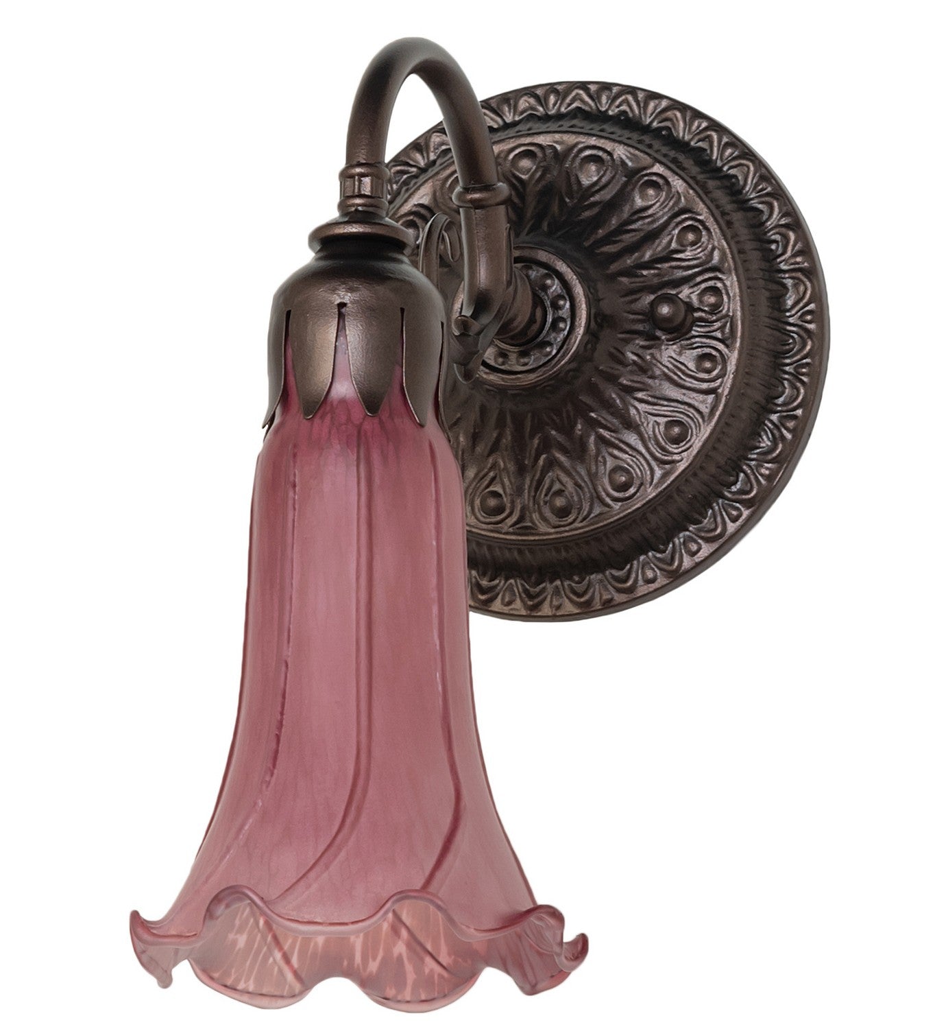 Meyda Tiffany - 261105 - One Light Wall Sconce - Lavender - Mahogany Bronze