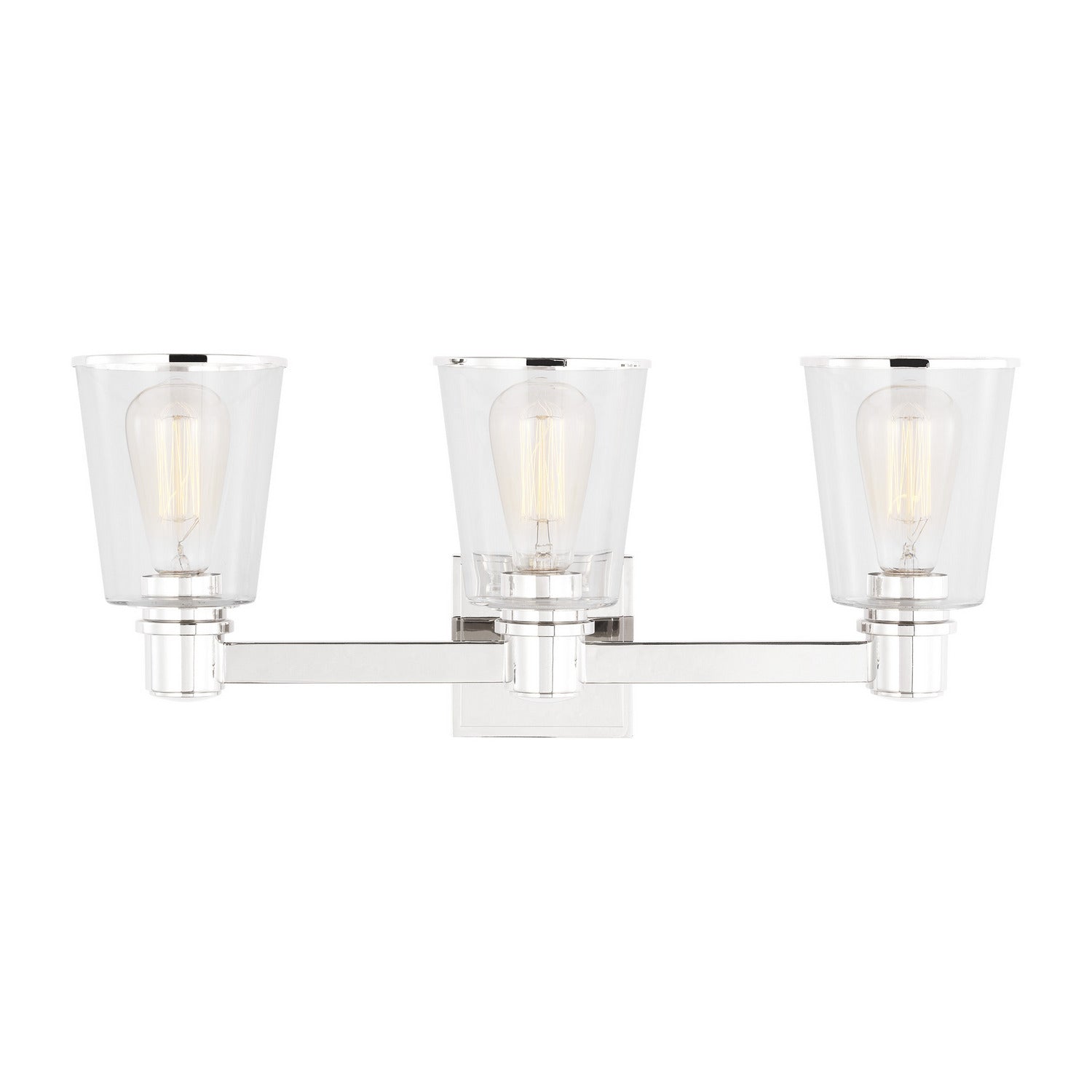 Visual Comfort Studio - CV1033PN - Three Light Bath Vanity - Alessa - Polished Nickel