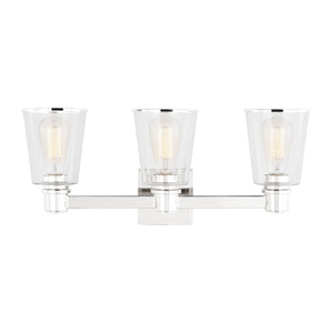 Visual Comfort Studio - CV1033PN - Three Light Bath Vanity - Alessa - Polished Nickel