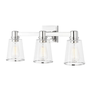 Visual Comfort Studio - CV1033PN - Three Light Bath Vanity - Alessa - Polished Nickel