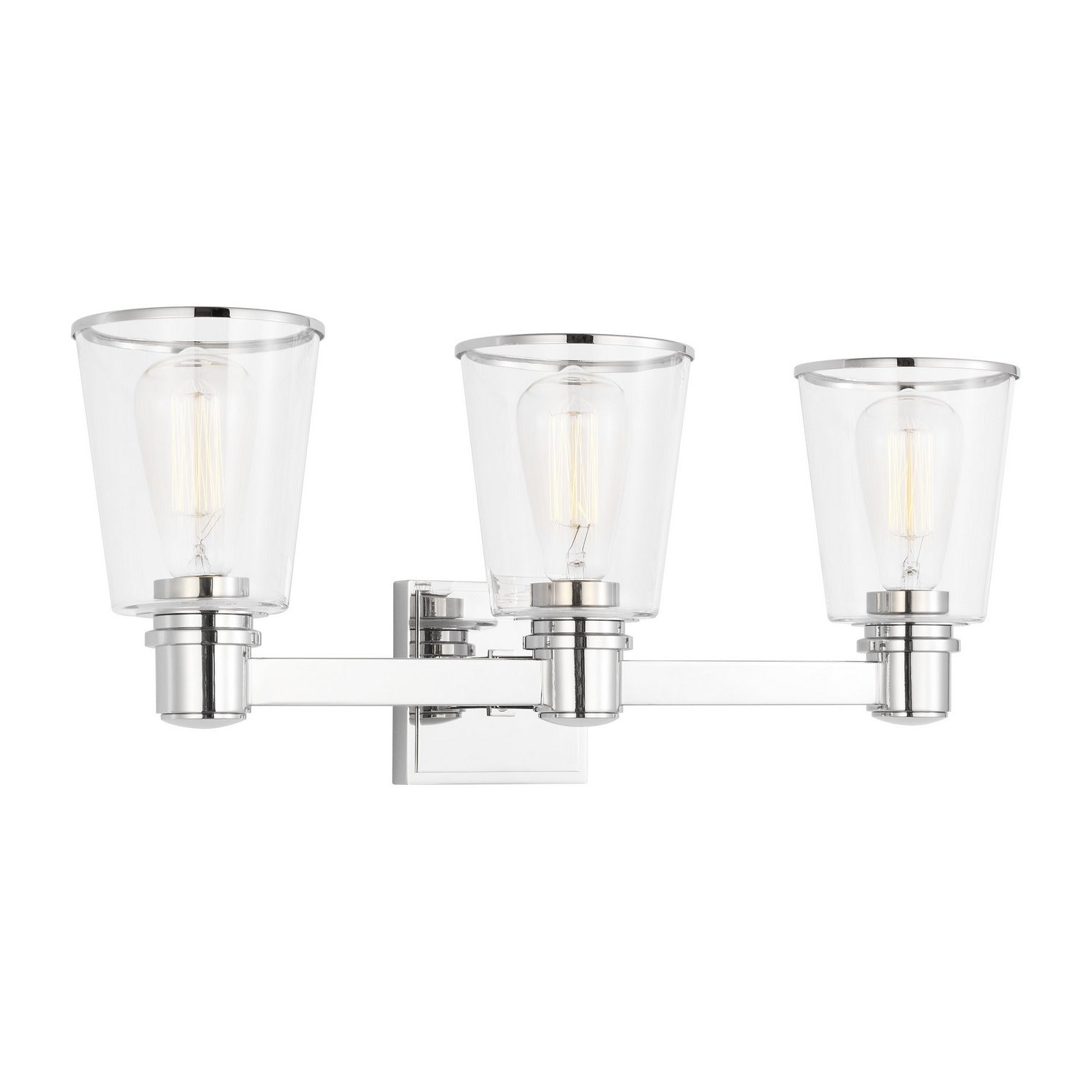 Visual Comfort Studio - CV1033PN - Three Light Bath Vanity - Alessa - Polished Nickel