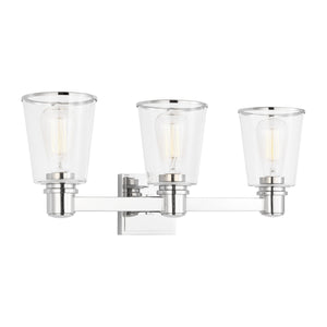 Visual Comfort Studio - CV1033PN - Three Light Bath Vanity - Alessa - Polished Nickel