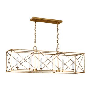 Visual Comfort Studio - CC1646ADB - Six Light Chandelier - Beatrix - Antique Gild