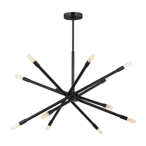 Visual Comfort Studio - CC16612MBK - 12 Light Chandelier - Eastyn - Midnight Black