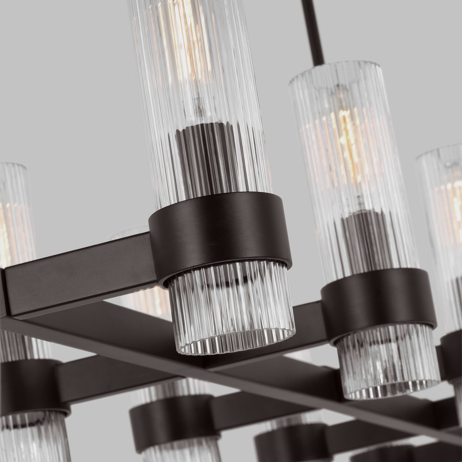 Visual Comfort Studio - CC13810AI - Ten Light Chandelier - Geneva - Aged Iron