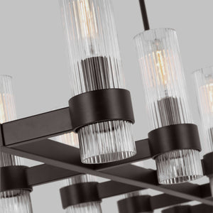 Visual Comfort Studio - CC13810AI - Ten Light Chandelier - Geneva - Aged Iron