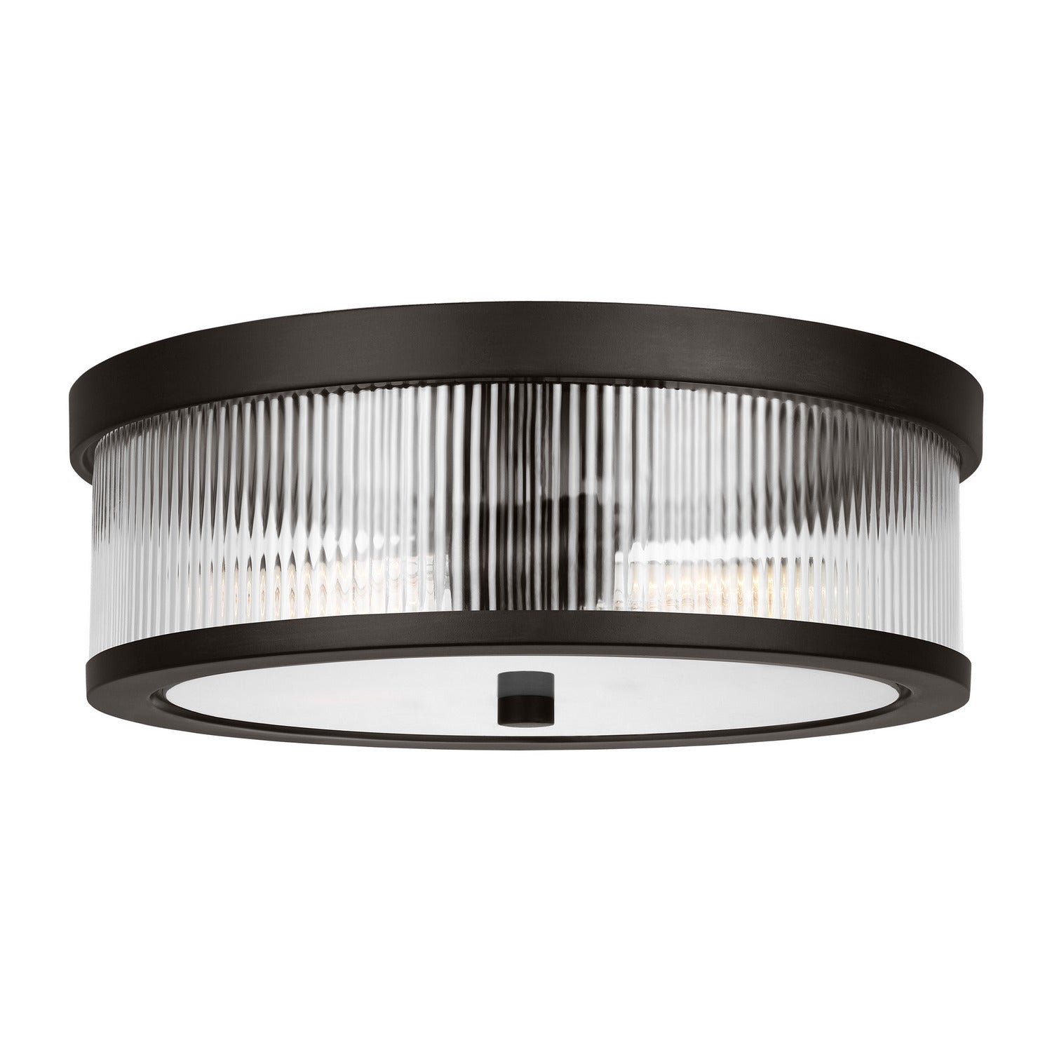 Visual Comfort Studio - CF1052AI - Two Light Flush Mount - Geneva - Aged Iron
